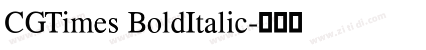 CGTimes BoldItalic字体转换